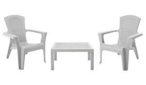 Argos Home Baltimore 2 Seater Plastic Garden Bistro Set