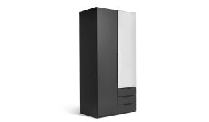 Argos Home Hallingford 2 Door 3 Drawer Wardrobe - Anthracite