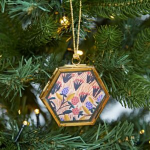 Christmas-Alia-Hexagonal-Glass-Frame-Gold-NHFG-LR