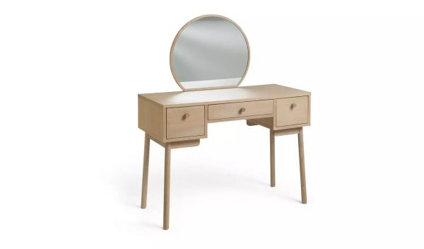 Habitat Moorlands 3 Drawer Dressing Table - Light Oak Veneer