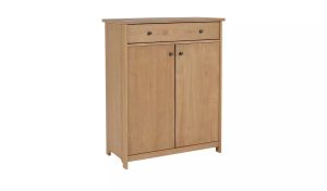 Habitat Denver 2 Door Tall Cabinet - Pine Save up to 1/3, MySmallSpace UK
