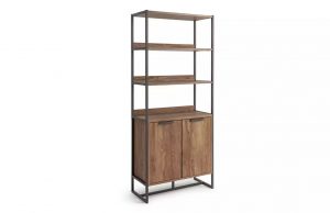 Habitat Nomad 2 Door Display Cabinet - Oak Save up to 1/3, MySmallSpace UK