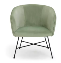Habitat Jax Metal Accent Chair - Mint Green