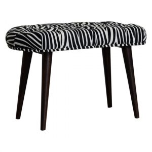 aqua-velvet-deep-button-hallway-bench-zebra-printed-walnut