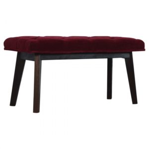 aqua-velvet-hallway-bench-wine-red-walnut