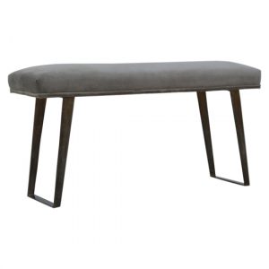 aqua-velvet-industrial-style-hallway-bench-grey-pewter