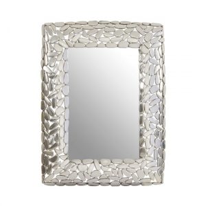 casa-pebble-design-wall-mirror-nickel-metal-frame