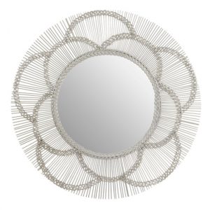casa-round-floral-effect-wall-mirror-silver-metal-frame