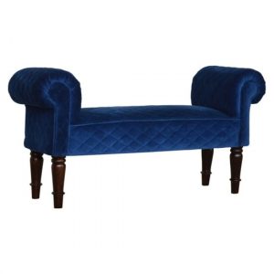 cassia-quilted-velvet-hallway-seating-bench-royal-blue