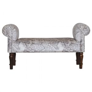 cassia-velvet-hallway-seating-bench-map-printed
