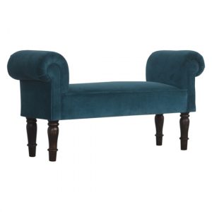cassia-velvet-hallway-seating-bench-teal