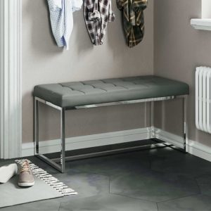 croatia-dining-bench-grey-pu-leather-chrome-legs