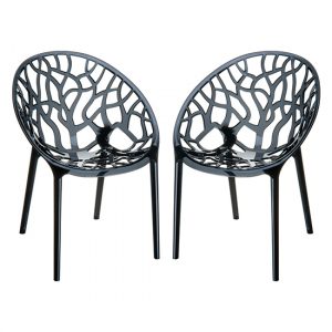 crystal-black-clear-polycarbonate-dining-chairs-pair