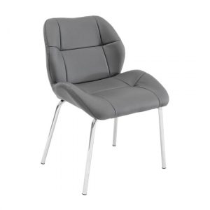 dinky-bistro-faux-leather-dining-chair-grey