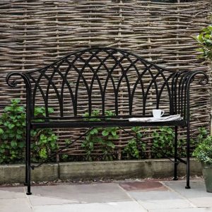 duchmano-outdoor-metal-seating-bench-black