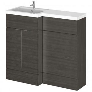 fuji-100cm-left-handed-vanity-l-shaped-basin-black