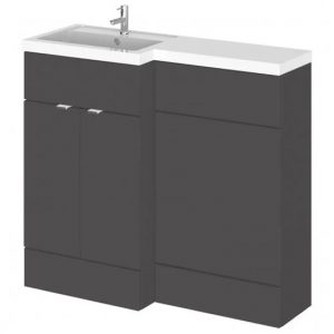 fuji-100cm-left-handed-vanity-l-shaped-basin-grey