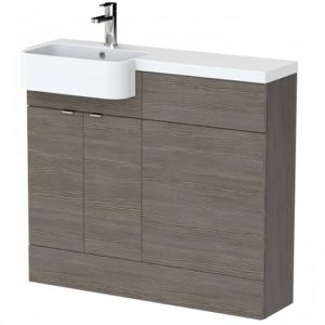 fuji-100cm-left-handed-vanity-round-basin-brown-grey