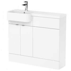 fuji-100cm-left-handed-vanity-round-basin-gloss-white