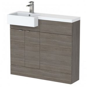 fuji-100cm-left-handed-vanity-square-basin-brown-grey
