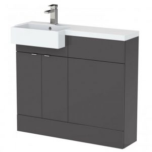fuji-100cm-left-handed-vanity-square-basin-gloss-grey