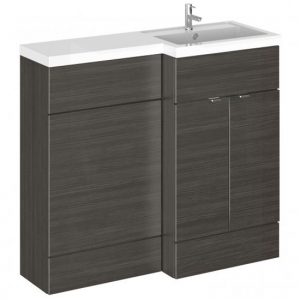 fuji-100cm-right-handed-vanity-l-shaped-basin-black