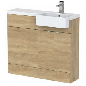 fuji-100cm-right-handed-vanity-square-basin-natural-oak