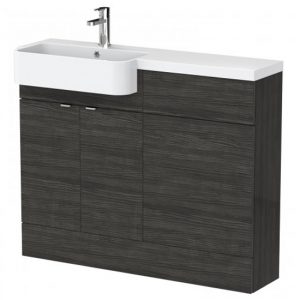 fuji-110cm-left-handed-vanity-round-basin-black
