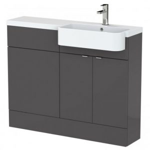 fuji-110cm-right-handed-vanity-round-basin-gloss-grey
