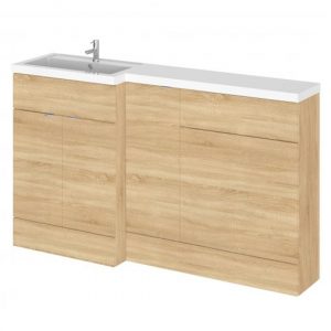 fuji-150cm-left-handed-vanity-wc-unit-natural-oak