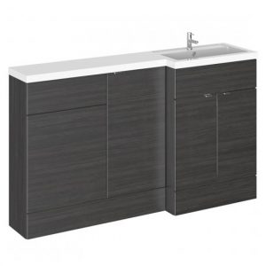 fuji-150cm-right-handed-vanity-l-shaped-basin-black