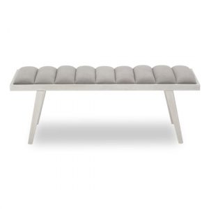 glidden-velvet-hallway-bench-splayed-legs-grey