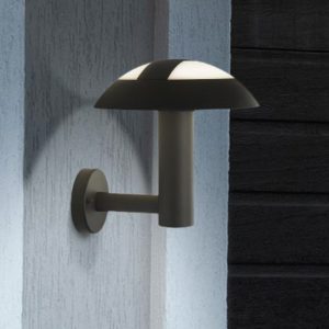 kocab-mushroom-outdoor-led-wall-light-dark-grey