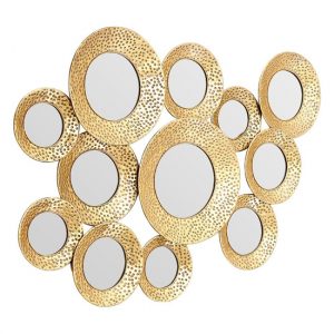 martico-hammered-multi-circle-wall-mirror-gold-frame