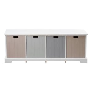 new-england-wooden-4-drawers-bench-white