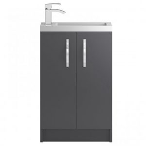 paola-50cm-gloss-floor-standing-compact-vanity-unit-grey