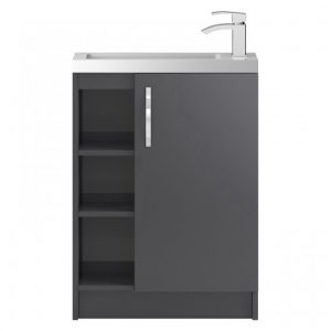 paola-60cm-gloss-floor-compact-vanity-unit-grey-1-door