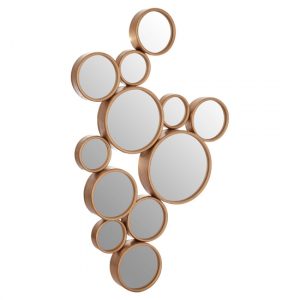 persacone-large-multi-bubble-design-wall-mirror-gold-frame