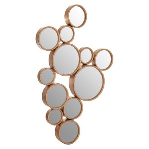 persacone-small-multi-bubble-design-wall-mirror-gold-frame