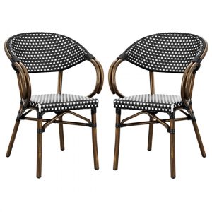 ponte-outdoor-white-black-weave-armchairs-pair
