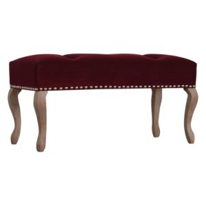 rarer-french-style-hallway-bench-wine-red-sunbleach