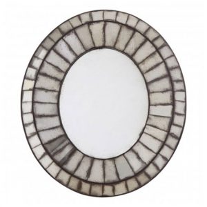 raze-oval-3d-mosaic-wall-mirror-antique-silver-frame