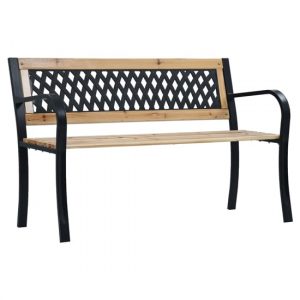 siya-120cm-wooden-garden-bench-steel-frame-black