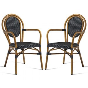 toller-outdoor-black-aluminium-cane-effect-armchairs-pair