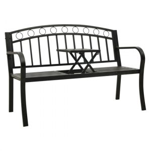 trisha-steel-garden-seating-bench-tea-table-black