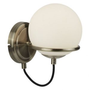 7091ab-sl-opal-white-glass-shade-sinle-light-wall-bracket