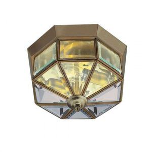 8235AB-sl-antique-brass-celing-lamp-glass-flush-fitting
