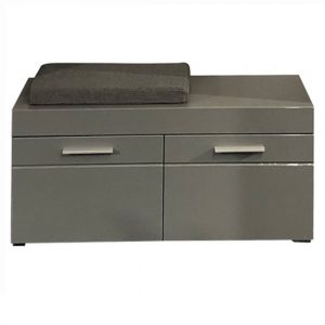 Amanda-Shoe-Storage-Bench-Grey-Gloss-New