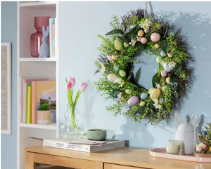 Argos Home Floral with Eggs Easter Wreath