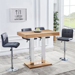 Caprice-Bar-Table-Oak-Stainless-Steel-Legs-2